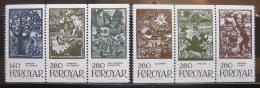 Poštové známky Faerské ostrovy 1984 Rozprávky, triply Mi# 106-11 Kat 32€