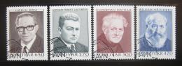 Poštové známky Faerské ostrovy 1988 Spisovatelé Mi# 168-71