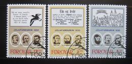 Poštové známky Faerské ostrovy 1988 Vianoèný setkání Mi# 172-74