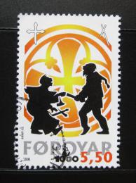 Poštová známka Faerské ostrovy 2000 Køes�anství Mi# 369