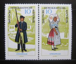 Poštové známky DDR 1964 Kostýmy Mi# 1076-77