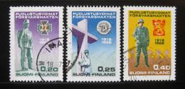 Poštové známky Fínsko 1968 Národní obrana Mi# 644-46