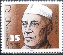 Poštová známka DDR 1989 Jawaharlal Nehru, indický premiér Mi# 3284
