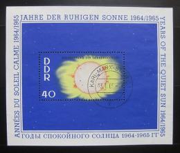Poštová známka DDR 1964 Sluneèní aktivita Mi# Block 21