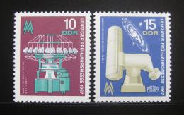 Poštové známky DDR 1967 Lipský ve¾trh Mi# 1254-55