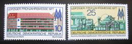Poštové známky DDR 1977 Lipský ve¾trh Mi# 2208-09