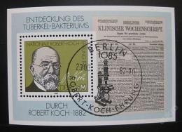 Poštová známka DDR 1982 Dr. Robert Koch Mi# Block 67