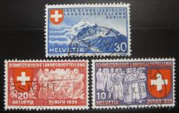 Poštové známky Švýcarsko 1939 Národní výstava Mi# 335-37