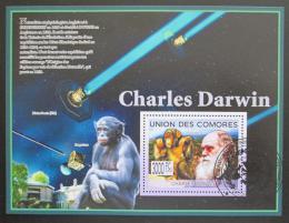 Potov znmka Komory 2009 Charles Darwin Mi# Block 490 Kat 15 