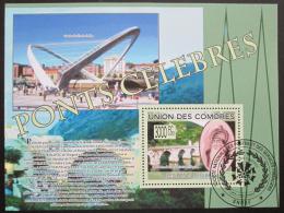 Poštová známka Komory 2009 Mosty Mi# Block 489 Kat 15€
