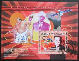 Poštová známka Komory 2009 Slavní Asiaté Mi# Block 503 Kat 15€
