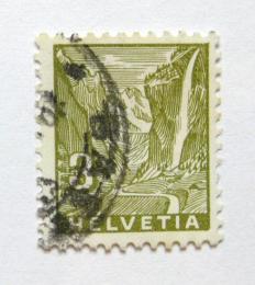 Poštová známka Švýcarsko 1934 Vodopády Staubbach Mi# 270