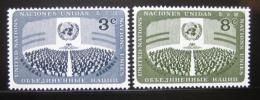 Poštové známky OSN New York 1956 Den OSN Mi# 51-52