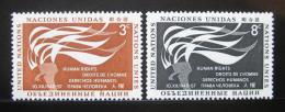 Poštové známky OSN New York 1957 Den lidských práv Mi# 64-65