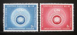 Poštové známky OSN New York 1957 Pohotovostní síly Mi# 57-58