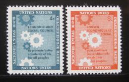 Poštovní známky OSN New York 1958 Ekonomická rada Mi# 72-73