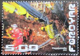 Poštová známka Faerské ostrovy 2003 Dìlníci v tunelu Mi# 446