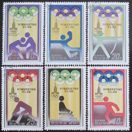 Poštové známky KLDR 1979 LOH Moskva Mi# 1890-95