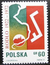 Poštová známka Po¾sko 1972 Spoleènost imigrantù v Nìmecku Mi# 2160