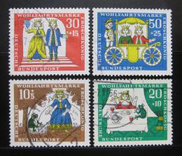 Poštové známky Nemecko 1966 Rozprávky Mi# 523-26