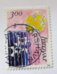 Poštová známka Faerské ostrovy 1986 Umenie Mi# 136