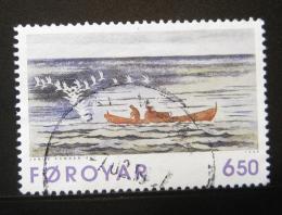Poštová známka Faerské ostrovy 1996 Umenie, grafika Mi# 306