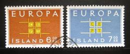 Poštové známky Island 1963 Európa CEPT Mi# 373-74 