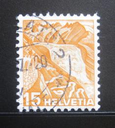 Poštová známka Švýcarsko 1936 Rhonský ledovec Mi# 300