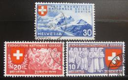 Poštové známky Švýcarsko 1939 Národní výstava Mi# 338-40 Kat 10€