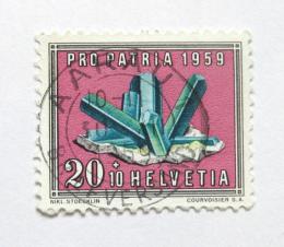 Poštová známka Švýcarsko 1959 Turmalín Mi# 676