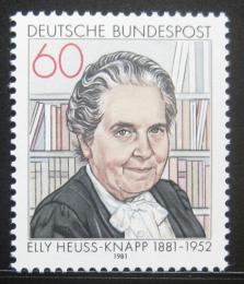 Poštovní známka Nìmecko 1981 Elly Heuss-Knapp Mi# 1082