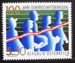 Poštová známka Rakúsko 1993 Odbory Mi# 2112