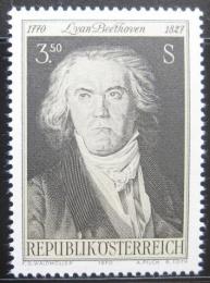 Poštová známka Rakúsko 1970 Ludwig van Beethoven Mi# 1352