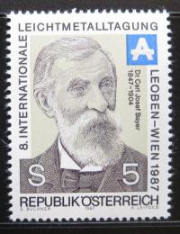 Poštová známka Rakúsko 1987 Dr. Karl Josef Bayer, chemik Mi# 1889