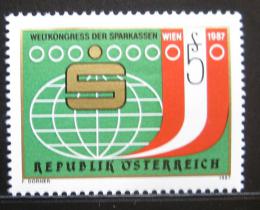 Poštová známka Rakúsko 1987 Kongres spoøitelen Mi# 1898