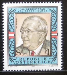 Poštová známka Rakúsko 1987 Oskar Helmer, politik Mi# 1906