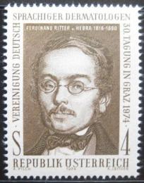 Poštová známka Rakúsko 1974 Ferdinand Hebra Mi# 1462
