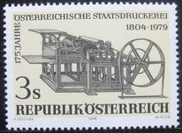 Poštová známka Rakúsko 1979 Tiskaøský stroj Mi# 1620