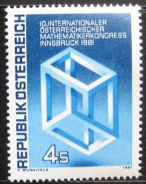 Poštová známka Rakúsko 1981 Matematický kongres Mi# 1680