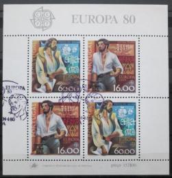 Poštové známky Portugalsko 1980 Európa CEPT Mi# Block 29