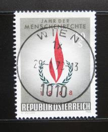 Poštová známka Rakúsko 1968 Lidská práva Mi# 1272