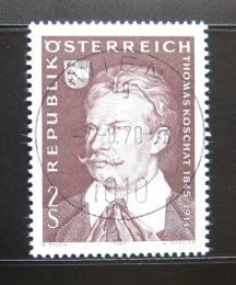 Poštová známka Rakúsko 1970 Thomas Koschat, skladatel Mi# 1336