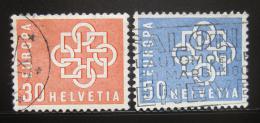 Poštové známky Švýcarsko 1959 Evropská jednota Mi# 679-80