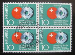 Poštové známky Švýcarsko 1967 Švýcarský týden, ètyøblok Mi# 858