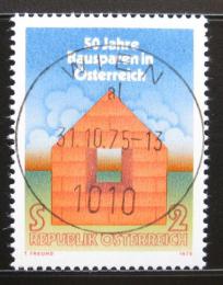 Poštová známka Rakúsko 1975 Stavební spoøení Mi# 1497