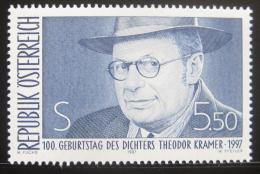 Poštová známka Rakúsko 1997 Theodor Kramer, básník Mi# 2209