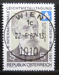 Poštová známka Rakúsko 1987 Dr. Karl Josef Bayer, chemik Mi# 1889
