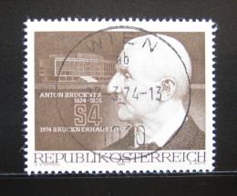 Poštová známka Rakúsko 1974 Anton Bruckner, skladatel Mi# 1443