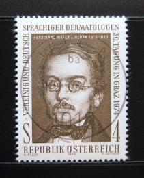 Poštová známka Rakúsko 1974 Ferdinand Ritter, dermatolog Mi# 1462