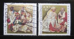 Poštové známky Nemecko 1992 Vianoce, umenie Mi# 1639-40